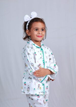 Kids Activity Theme Pure Cotton Night Suit